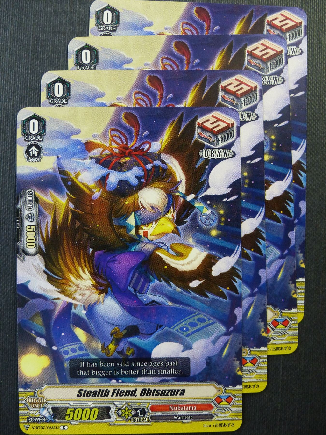 Stealth Fiend Ohtsuzura V-BT07 x4 - Vanguard Cards #U6