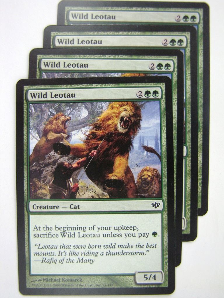 MTG Magic Cards: WILD LEOTAU x4 # 8G61