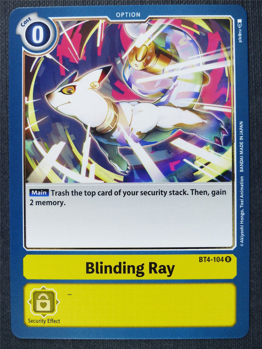 Blinding Ray BT4-104 R - Digimon Cards #2BR