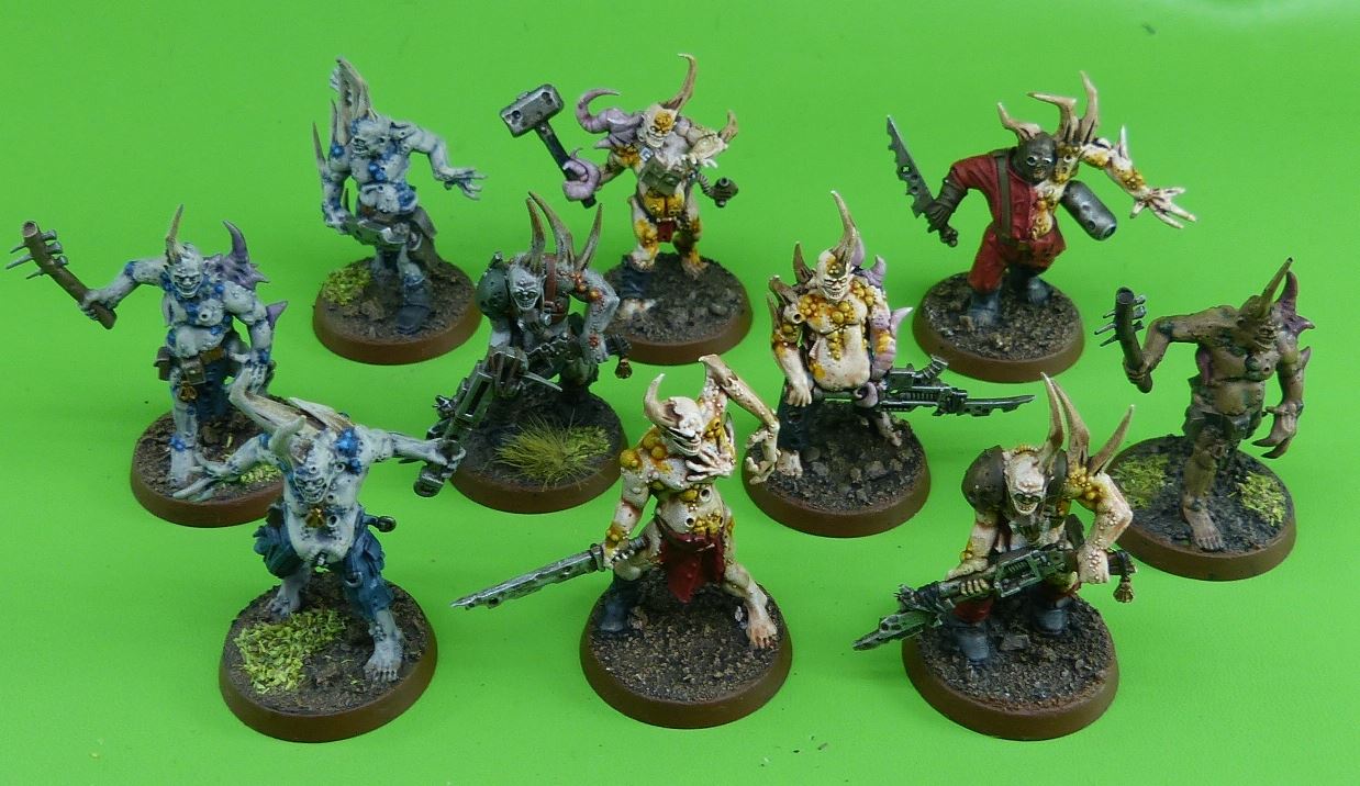 Death Guard Pox Walkers Painted - Warhammer 40K #7XG