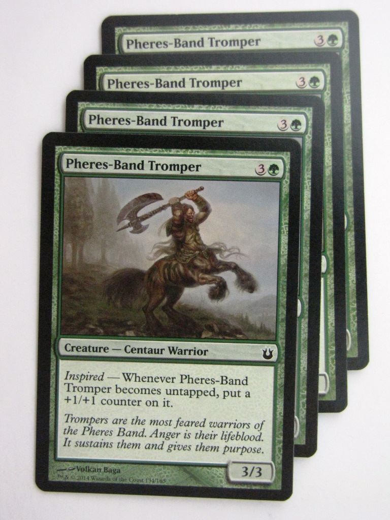 MTG Magic Cards: PHERES-BAND TROMPER x4 Born of the Gods playset # 24C24