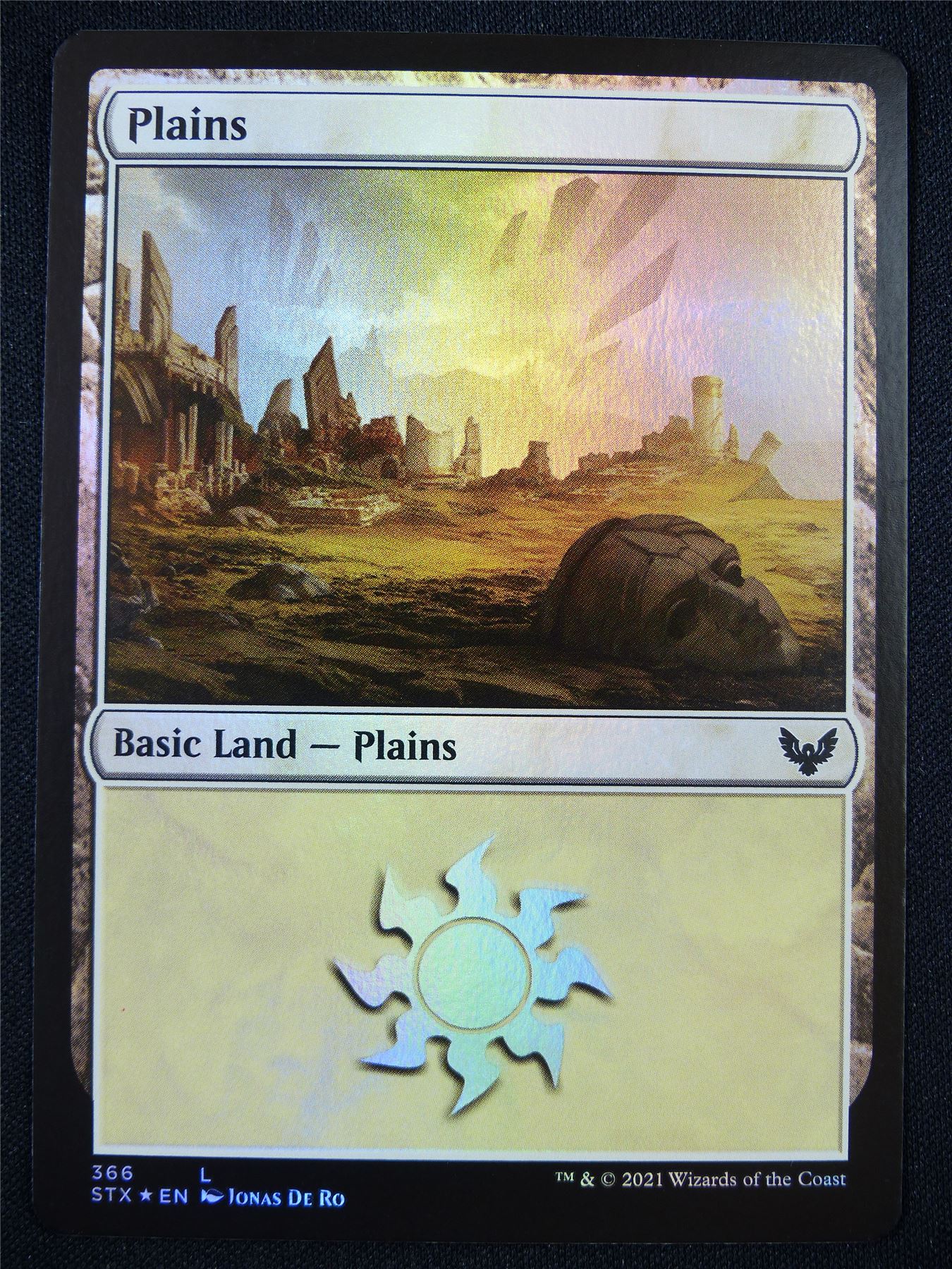 Plains 366 Foil - Mtg Card #221