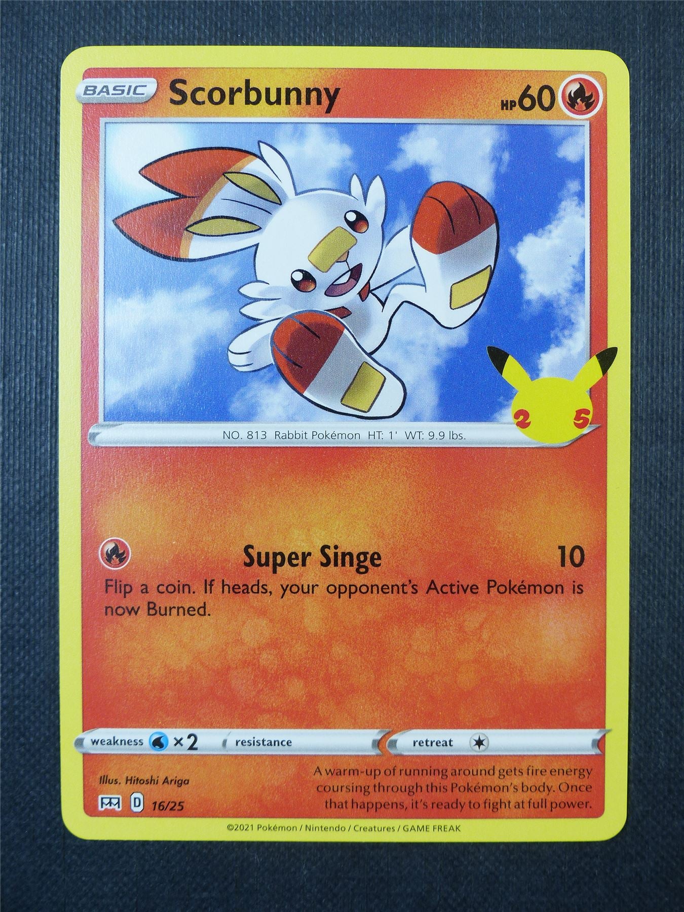 scorbunny pokemon card mcdonalds Scorbunny 16/25 McDonalds Promo