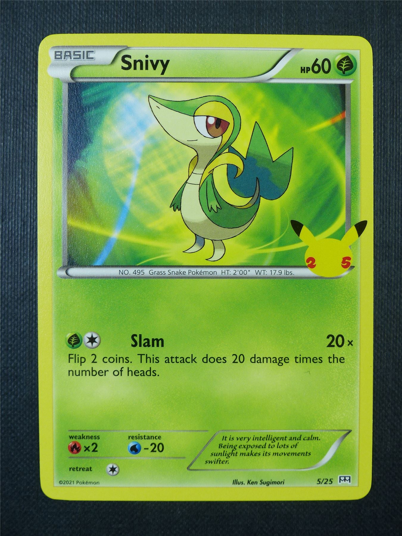 Snivy 5/25 McDonalds Promo - Pokemon Card #9Q5
