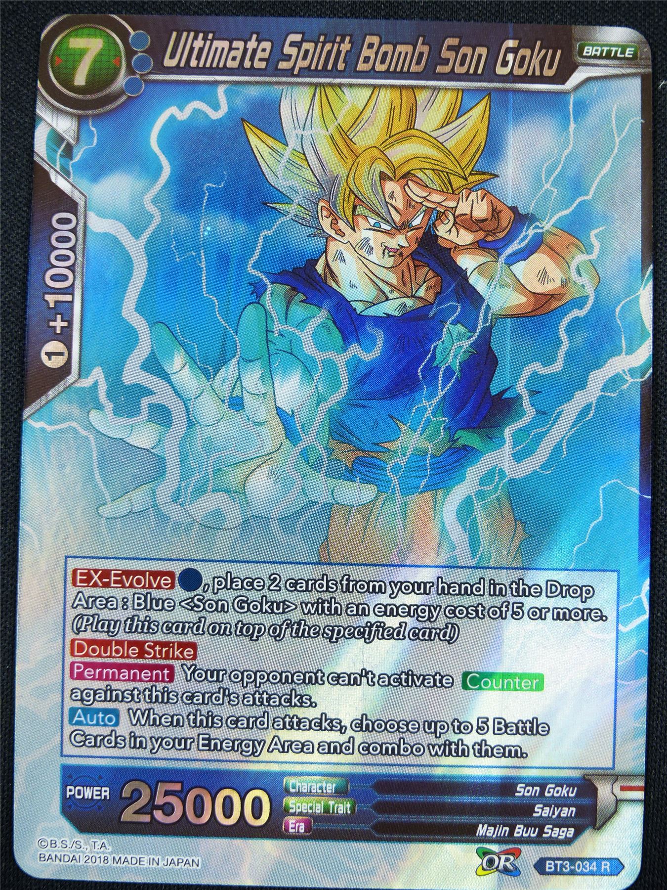 Ultimate Spirit Bomb Son Goku BT3 R - Dragon Ball Super Card #X8
