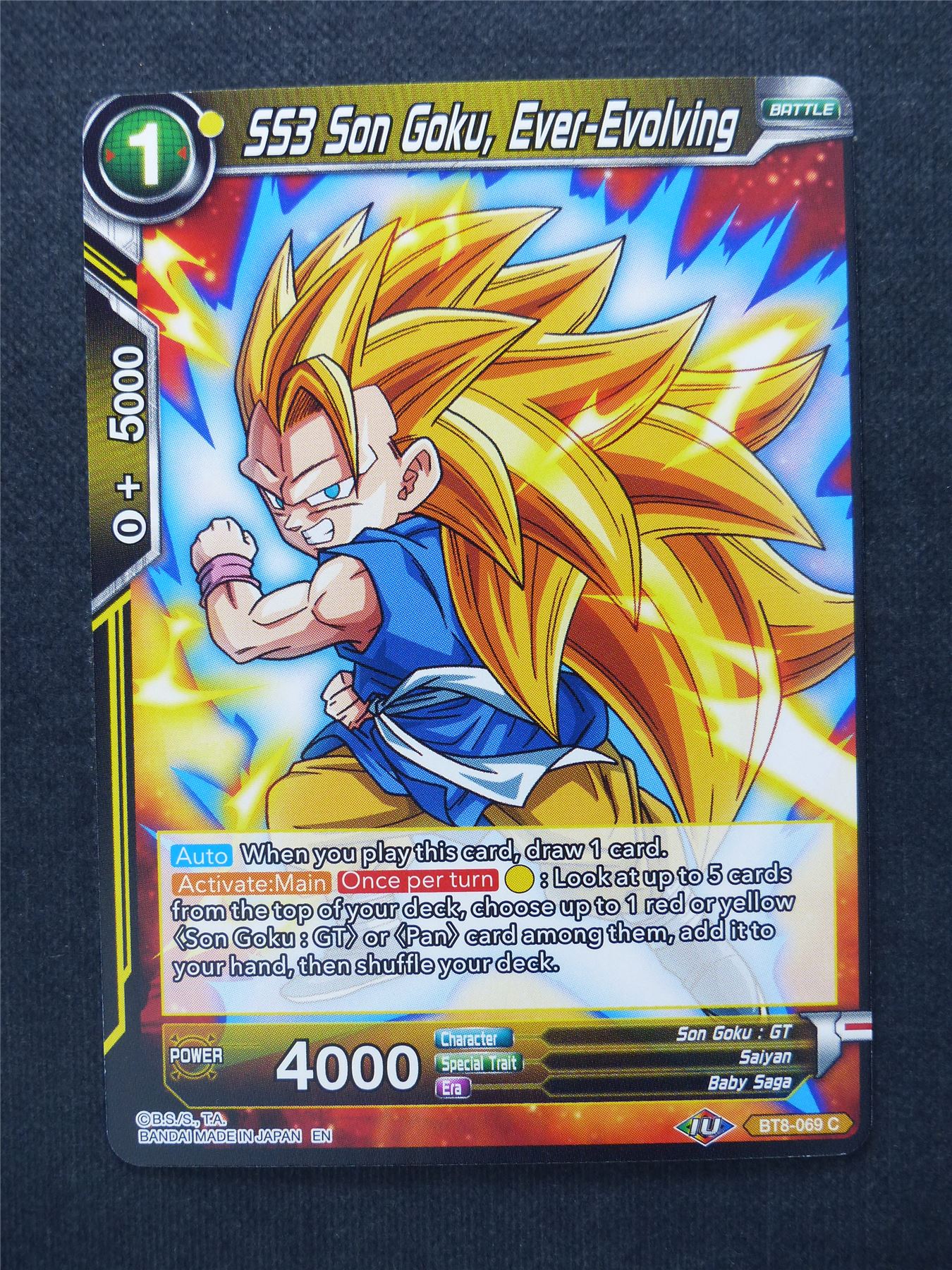 SS3 Son Goku Ever-Evolving - Dragon Ball Super Cards #Z8