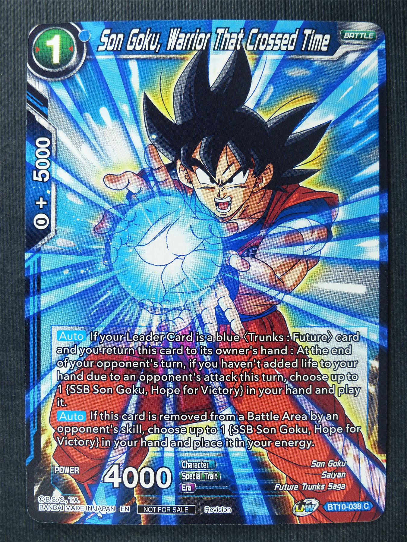 Son Goku Warrior That Crossed Time - Dragon Ball Super Cards #RF