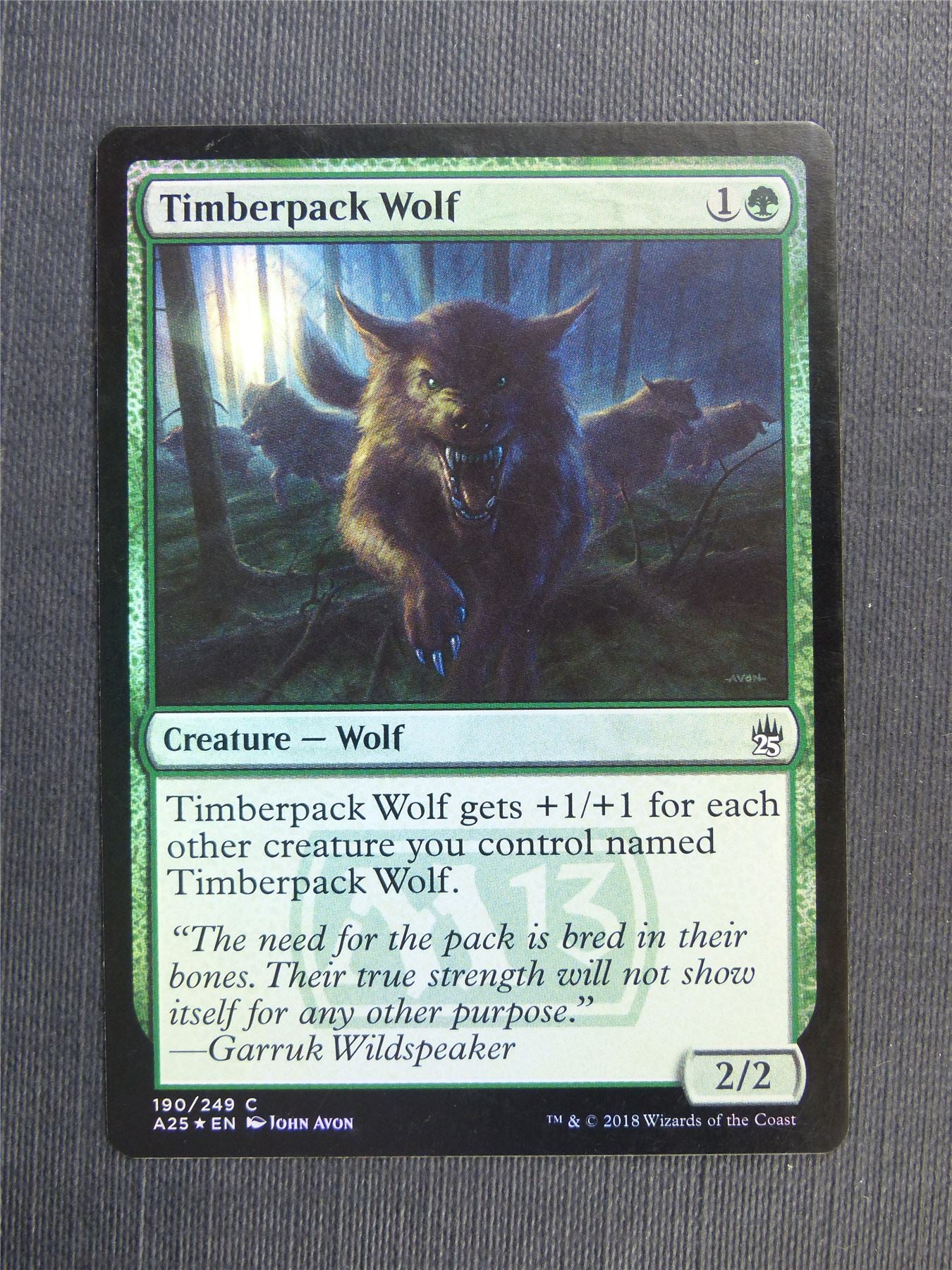 Timberpack Wolf Foil - Mtg Magic Cards #39T