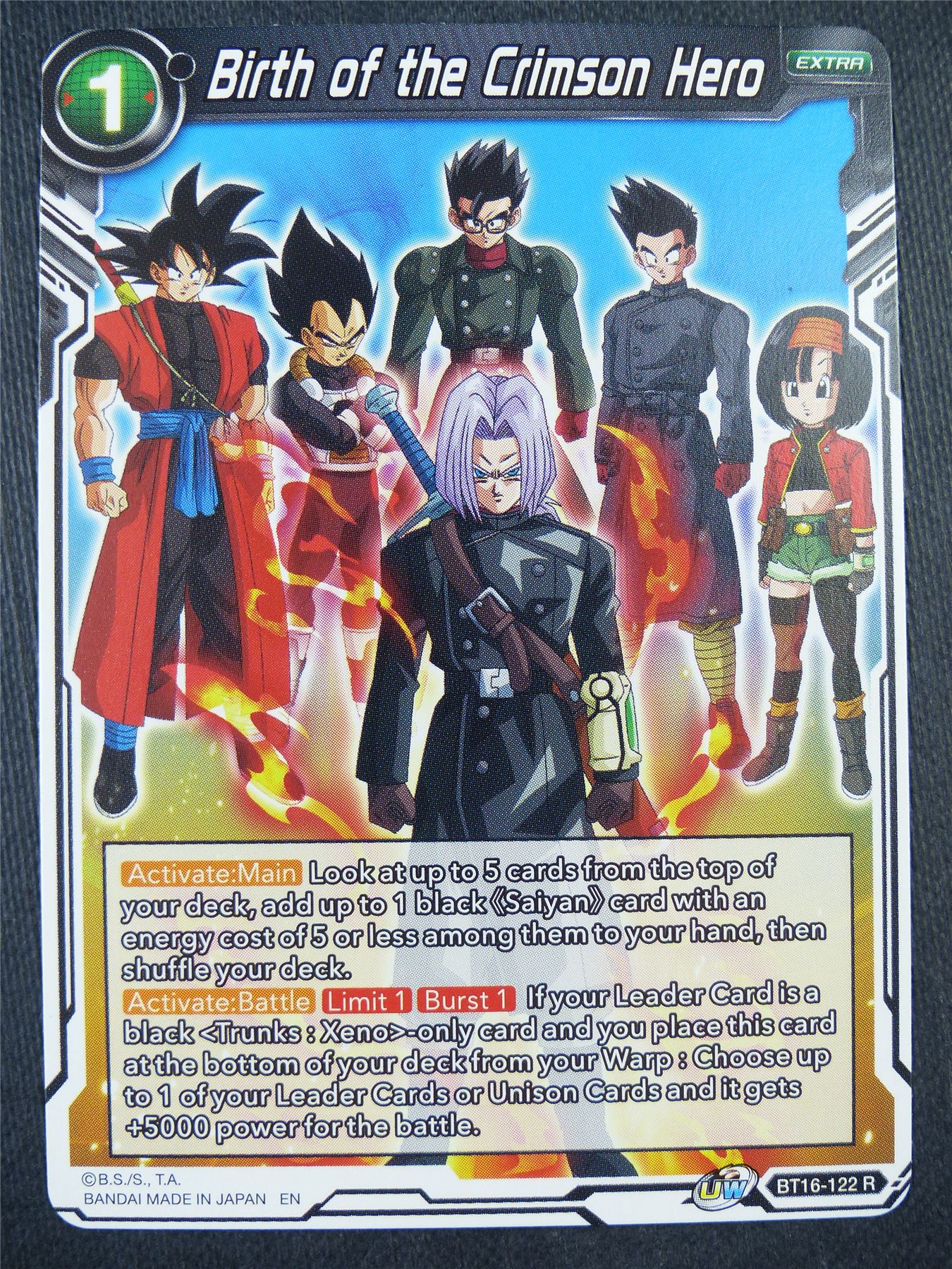 Birth of thr Crimson Hero BT16 R - Dragon Bal Super Card #938