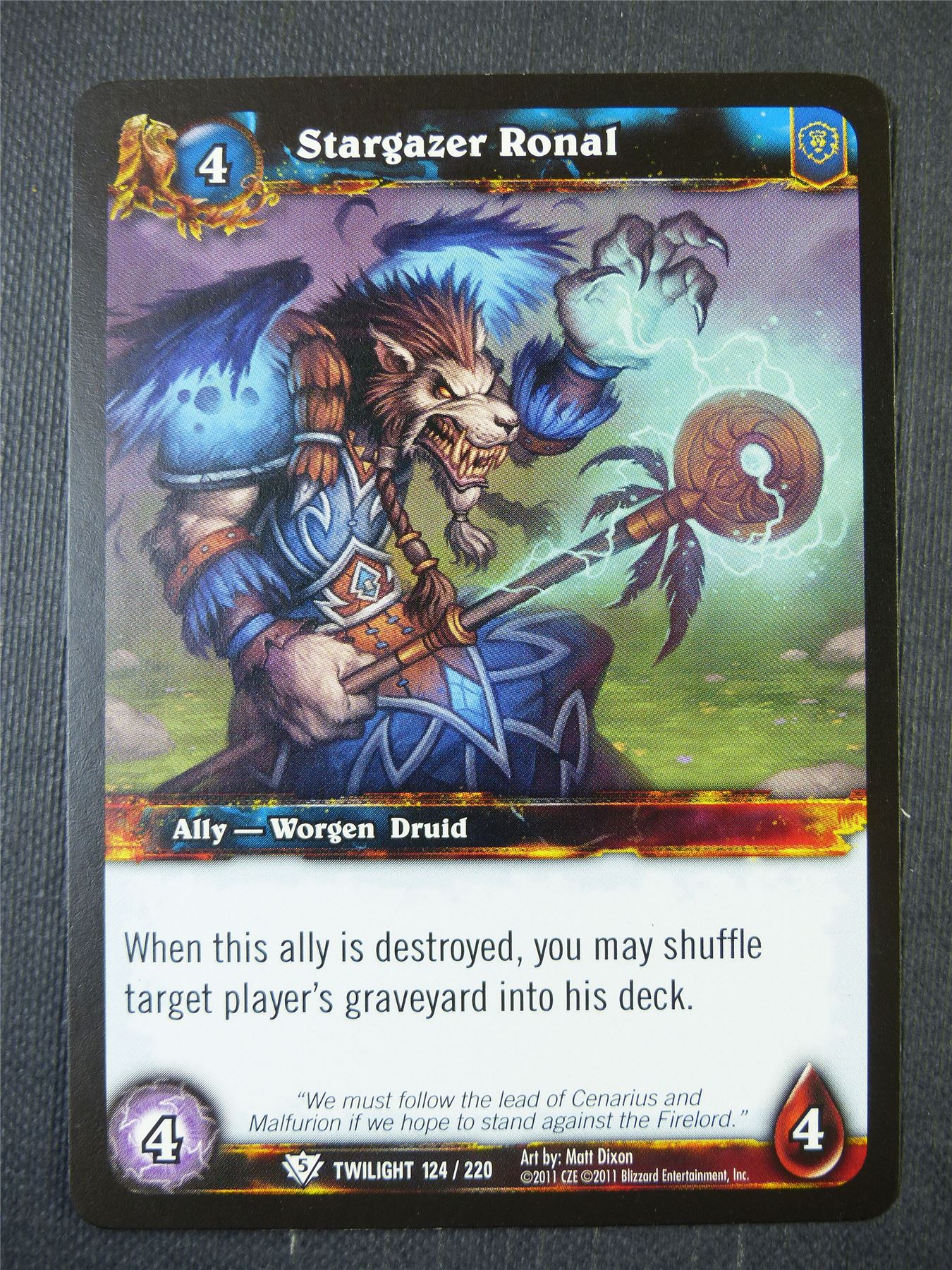 Stargazer Ronal 124/220 - WoW Card #16S