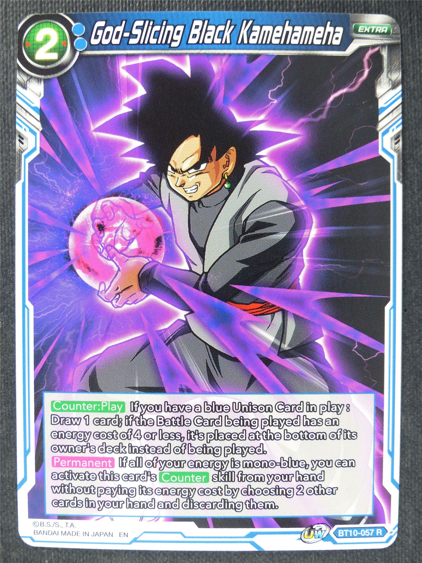God-Slicing Black Kamehamema - Dragon Ball Super Cards #3I
