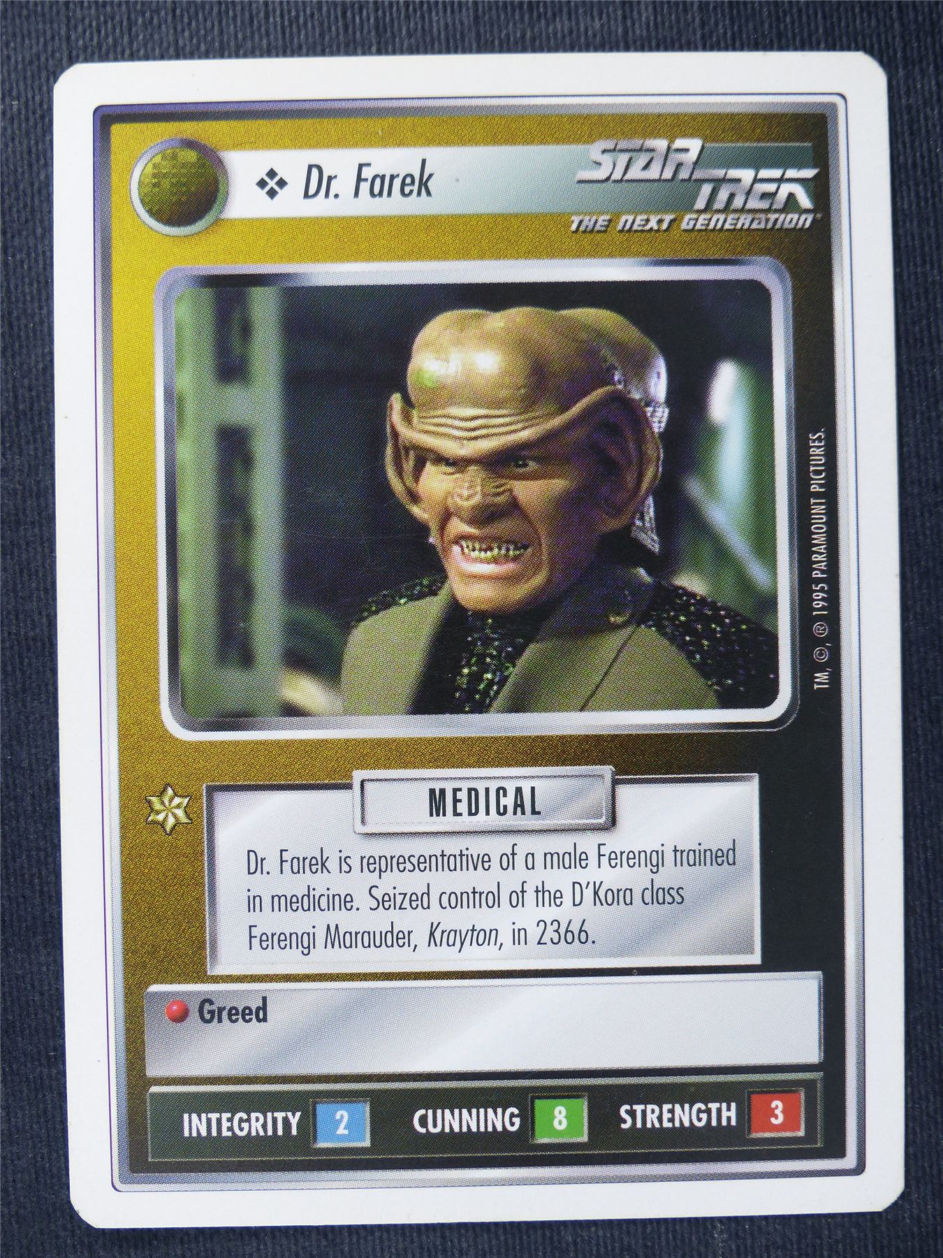 Dr. Farek - NG - Star Trek Cards #126