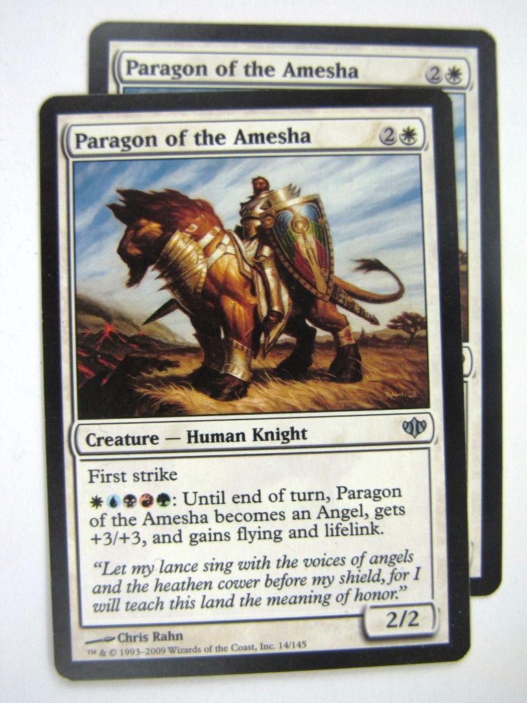 MTG Magic Played Cards: PARAGON OF THE AMESHA x2 #