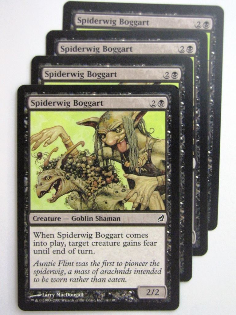 MTG Magic Cards: SPIDERWIG BOGGART x4 # 23D7
