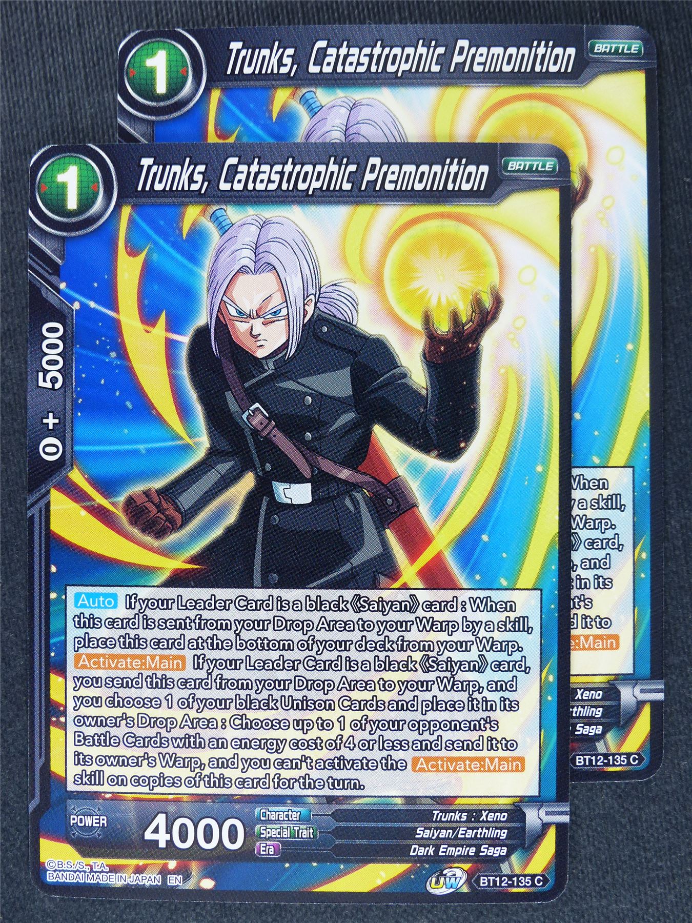Trunks Catastrophic Premonition x2 #PA