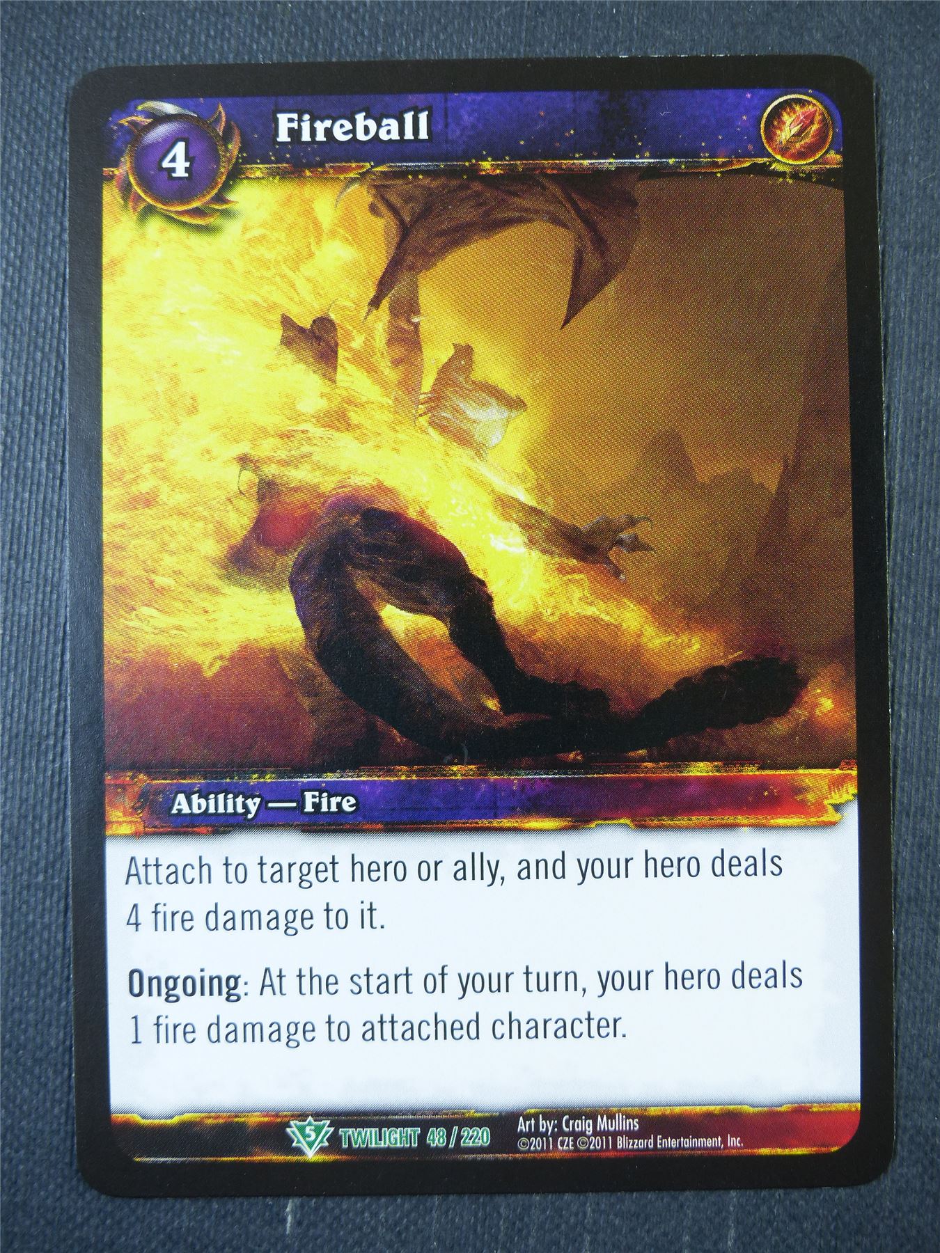 Fireball 48/220 - WoW Card #14F
