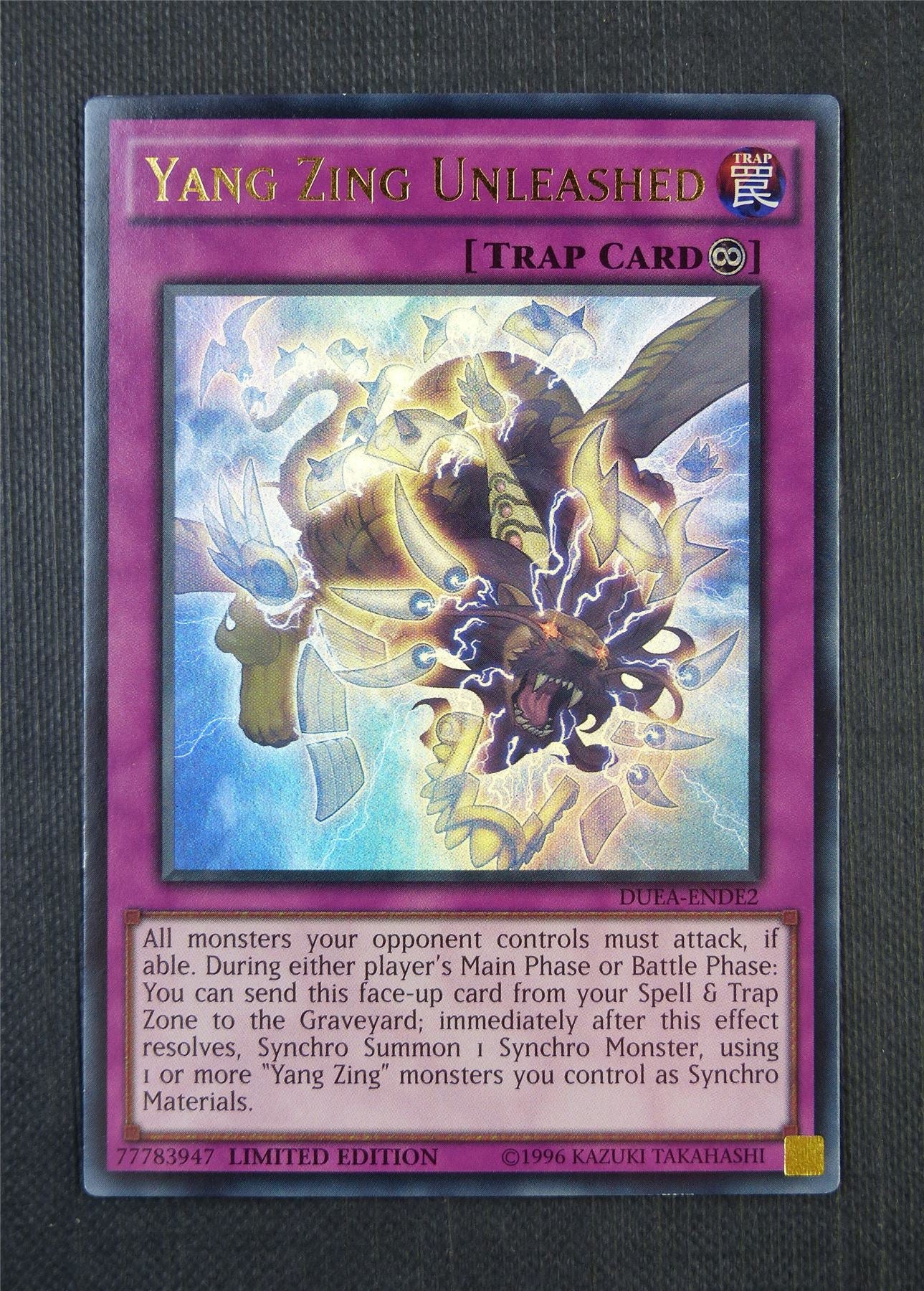 Yang Zing Unleashed DUEA Limited Ed - Ultra Rare - Yugioh Card #7ES Archeron Yang Zing Unleashed DUEA Limited Ed - Ultra Rare - Yugioh Card #7ES Archeron