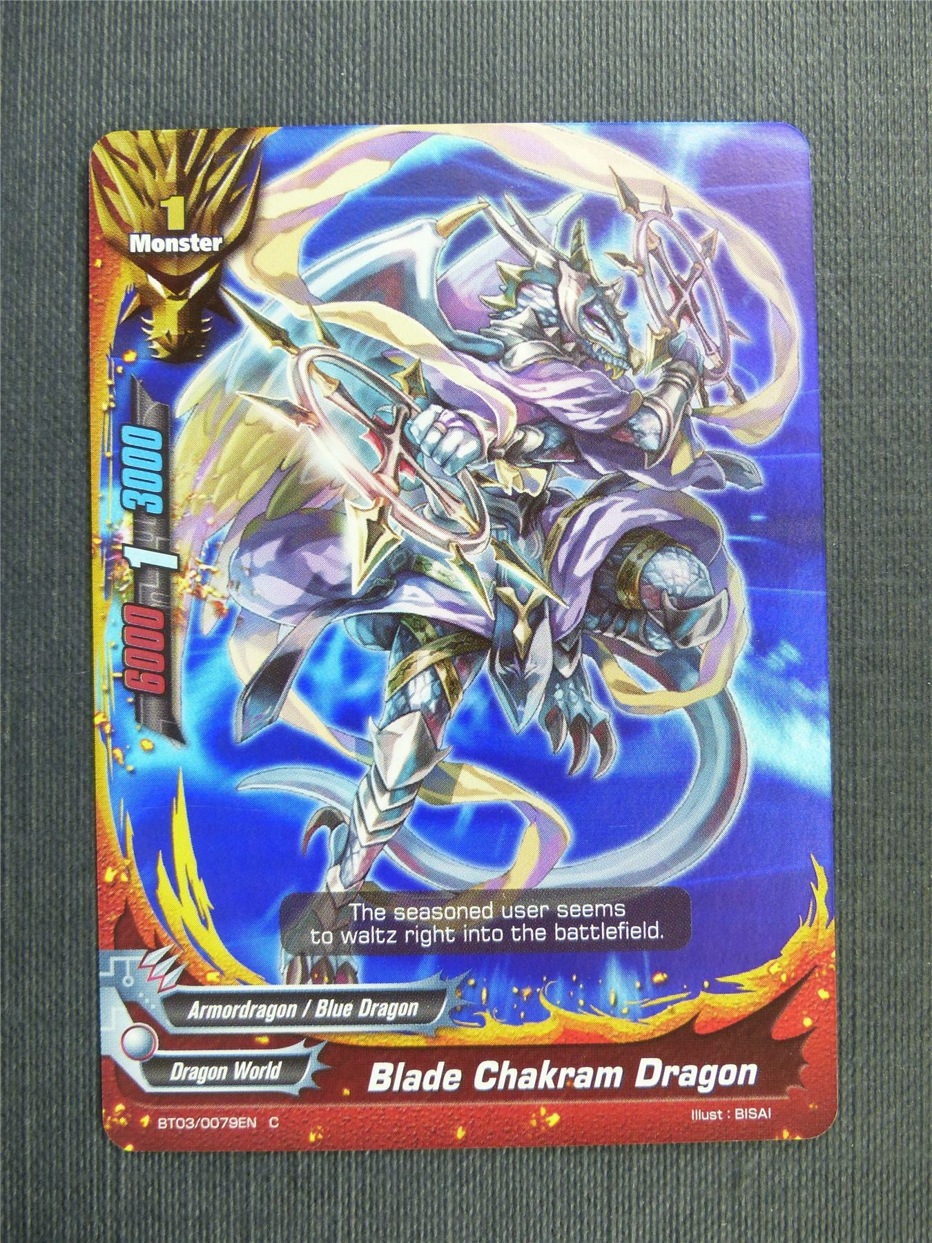 Blade Chakram Dragon C Foil - Buddyfight Cards #4W2