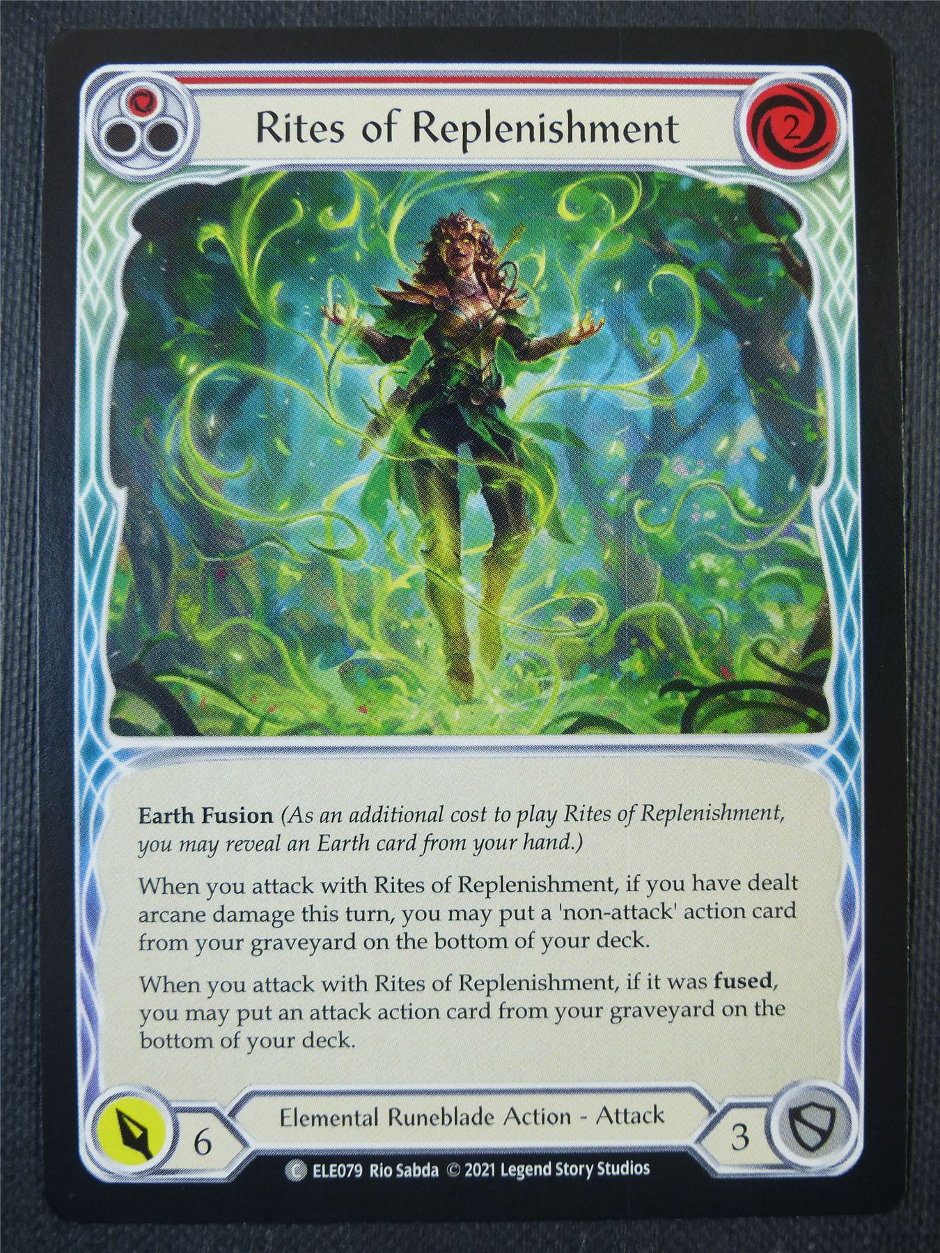 Rites of Replenishment - Red - Tales of Aria 1st ed - Flesh and Blood Card #63T
