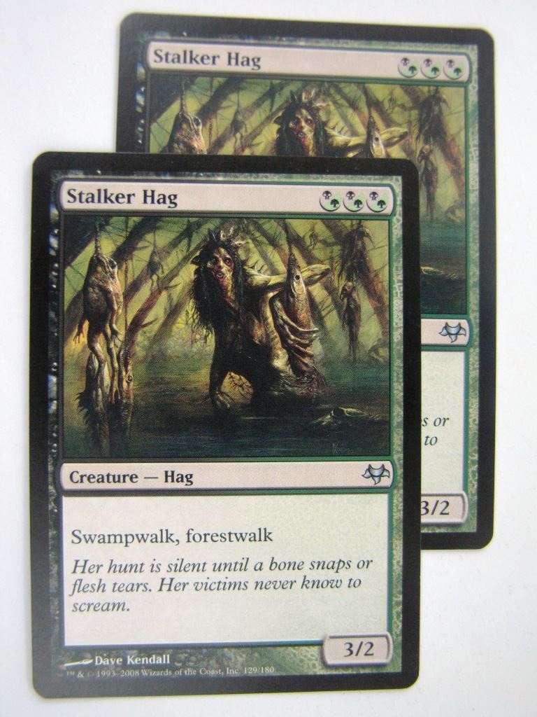 MTG Magic Played Cards: STALKER HAG x2 # 8A33
