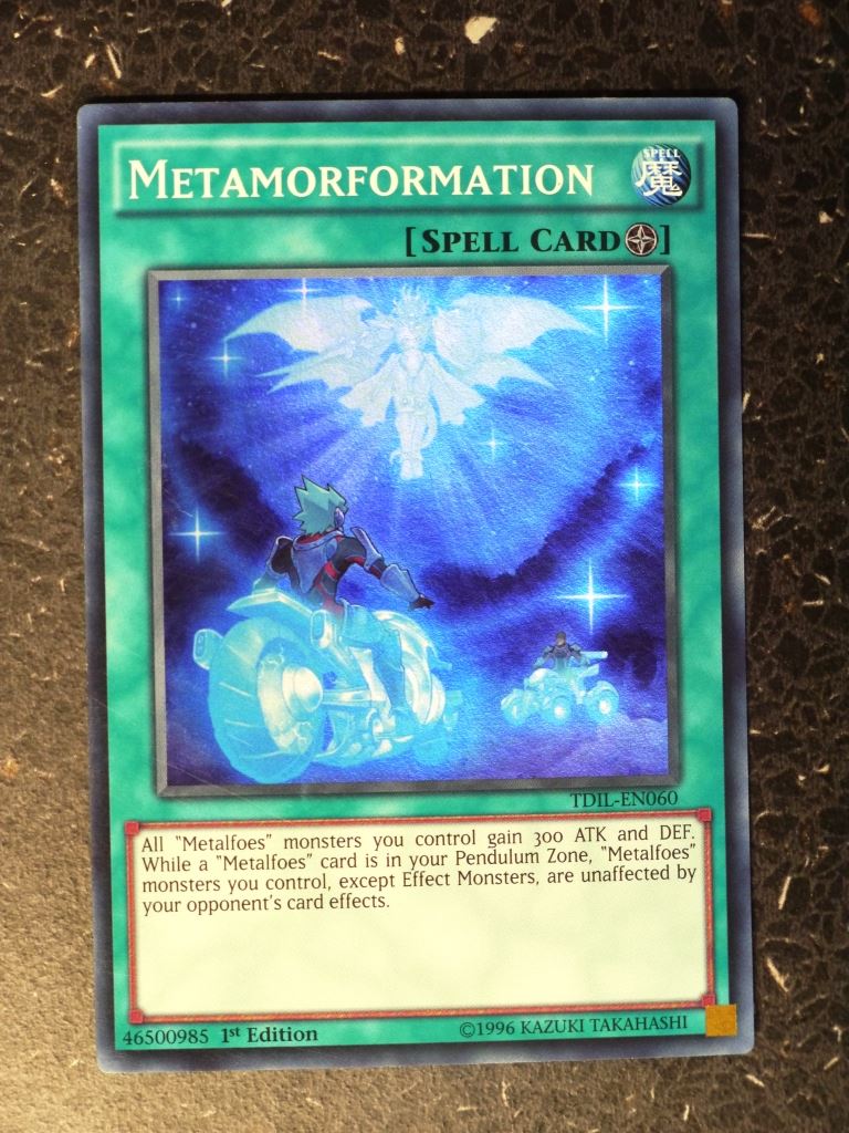 Yugioh Cards: METAMORFORMATION TDIL SUPER RARE # 8I4