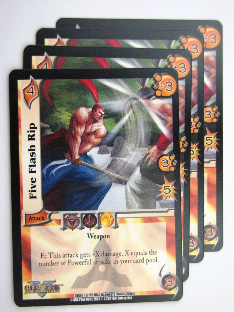 UFS Cards: FIVE FLASH RIP 13/99 x4 # 28H44