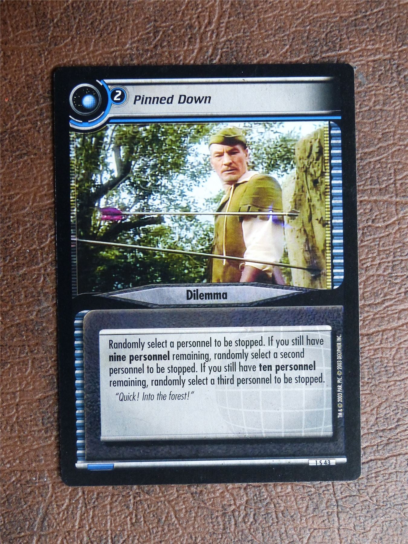 Pinned Down - Star Trek CCG TCG Card #Z0