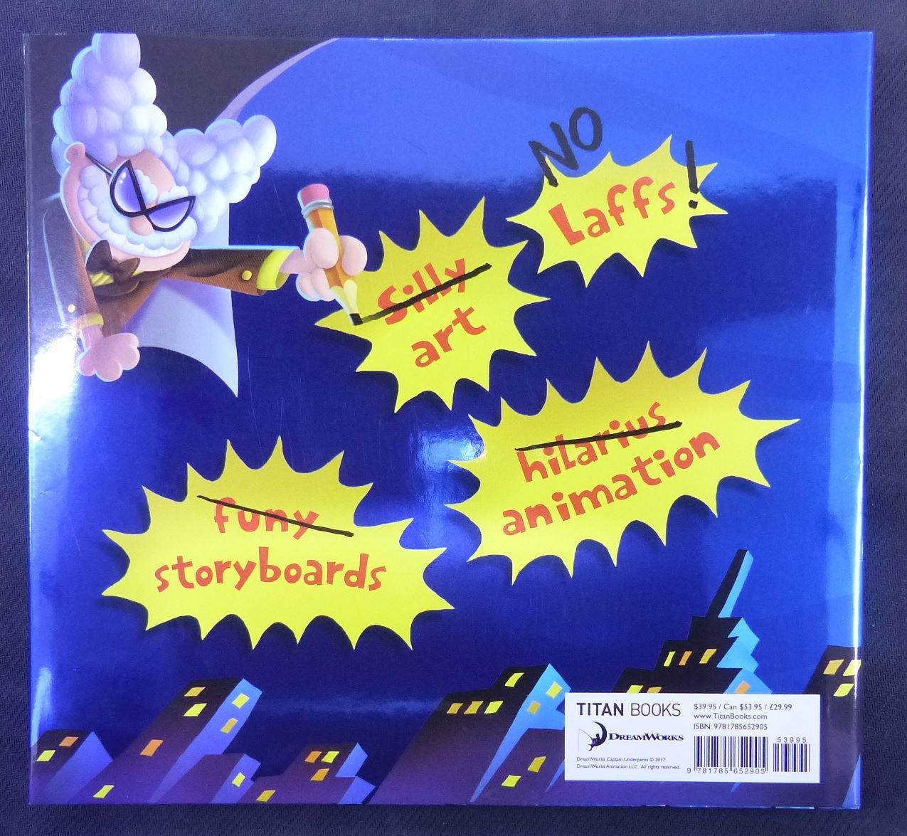 Captain Underpants - The First Epic Movie - Art Book Hardback #1BQ