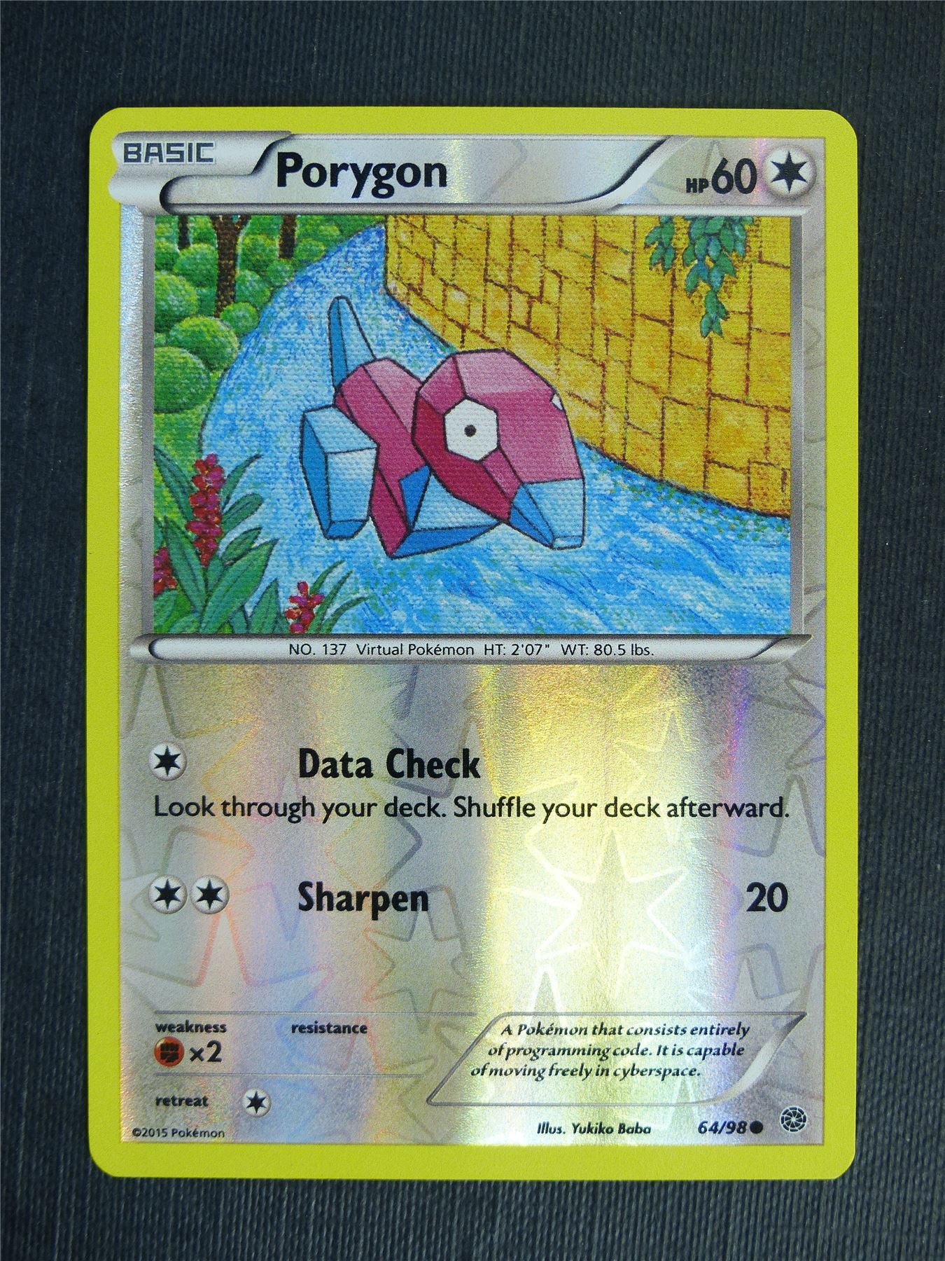 porygon pokemon card value Porygon 64/98 Reverse Holo