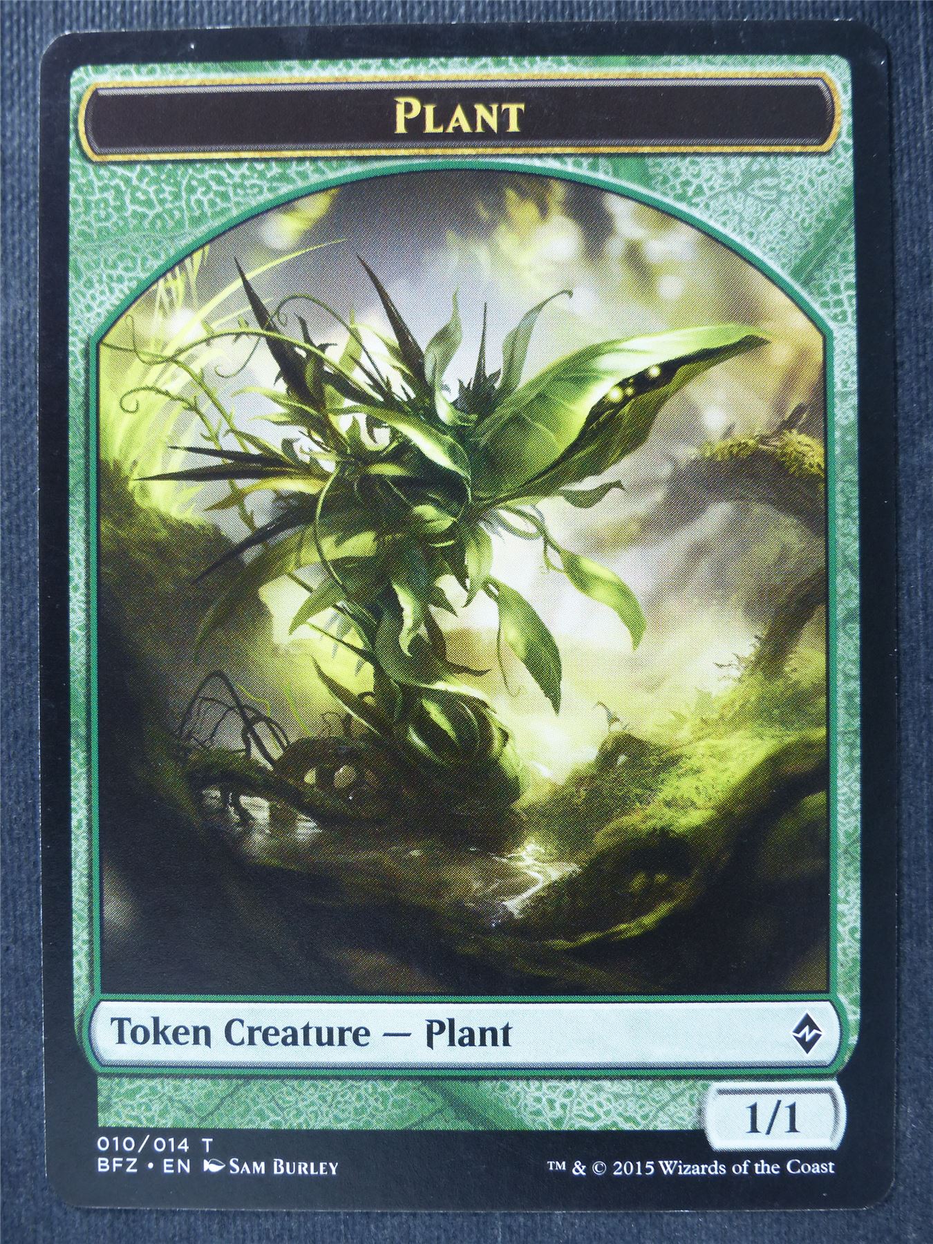 Plant Token - Mtg Card #3XN Archeron Plant Token - Mtg Card #3XN Archeron