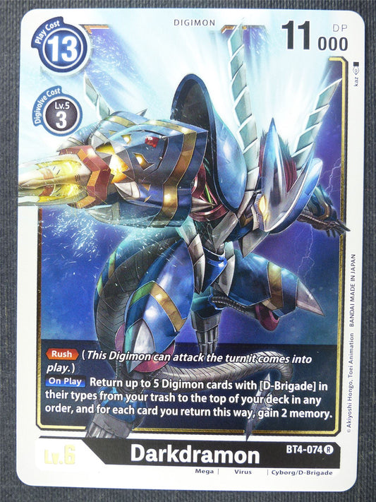 Darkdramon BT4-074 R - Digimon Cards #2WA