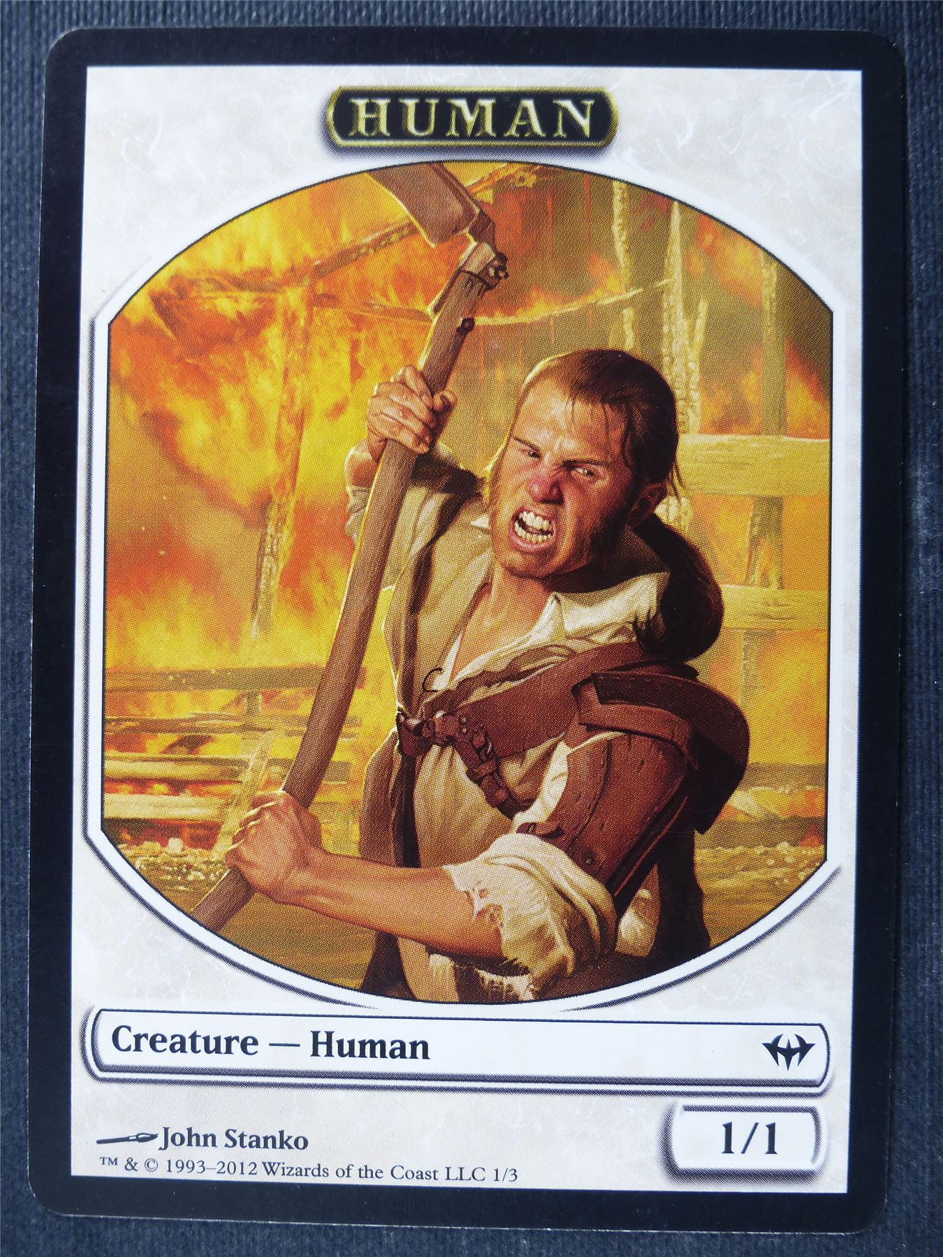 Human Token - Mtg Card #3ZI