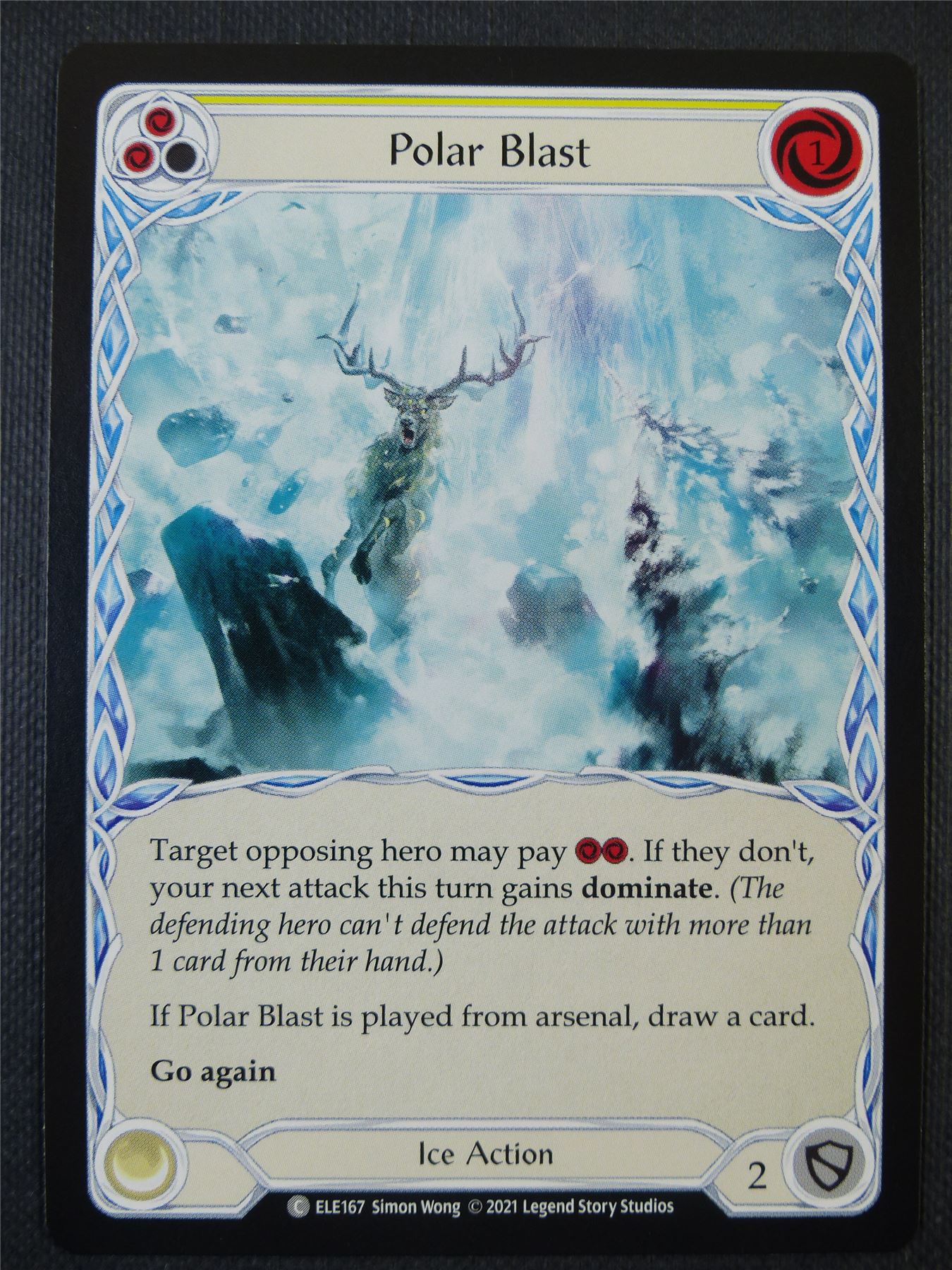 Polar Blast - Yellow - Tales of Aria 1st ed - Flesh and Blood Card #625