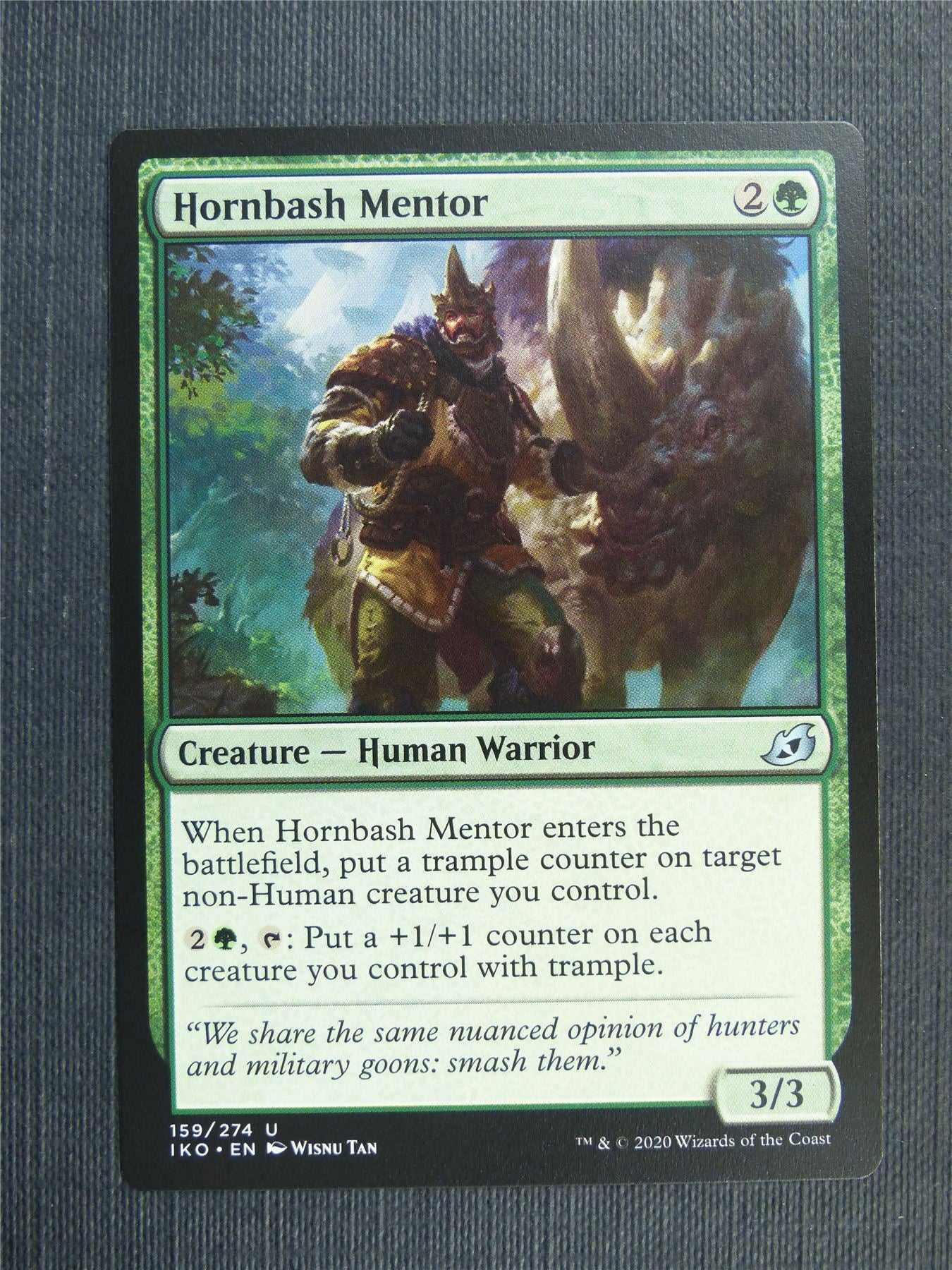 Hornbash Mentor - IKO Mtg Card Archeron Hornbash Mentor - IKO Mtg Card Archeron