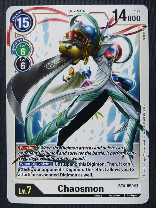 Chaosmon BT4-090 R - Digimon Cards #2B7