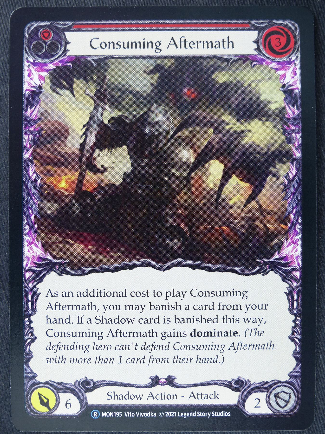 Consuming Aftermath Red - Monarch Unlimited - Flesh and Blood Cards #I1