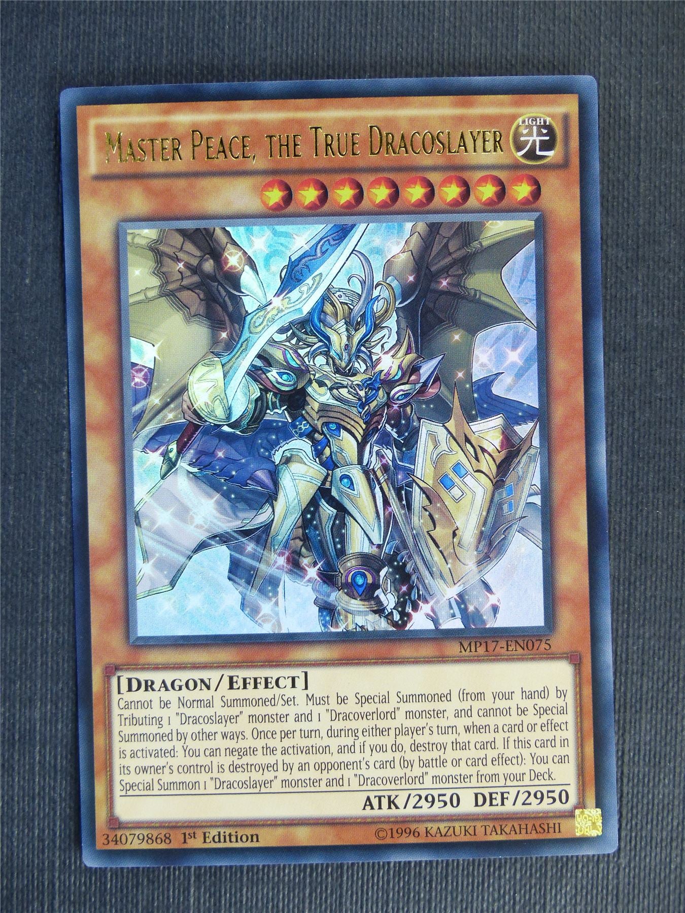 Master Peace the True Dracoslayer MP17 Ultra Rare - 1st ed - Yugioh Ca   Archeron