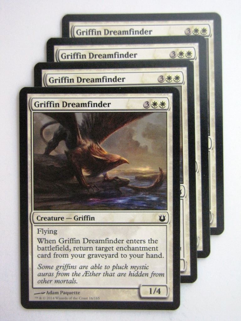 MTG Magic Cards: GRIFFIN DREAMFINDER x4 Born of the Gods playset # 24C32