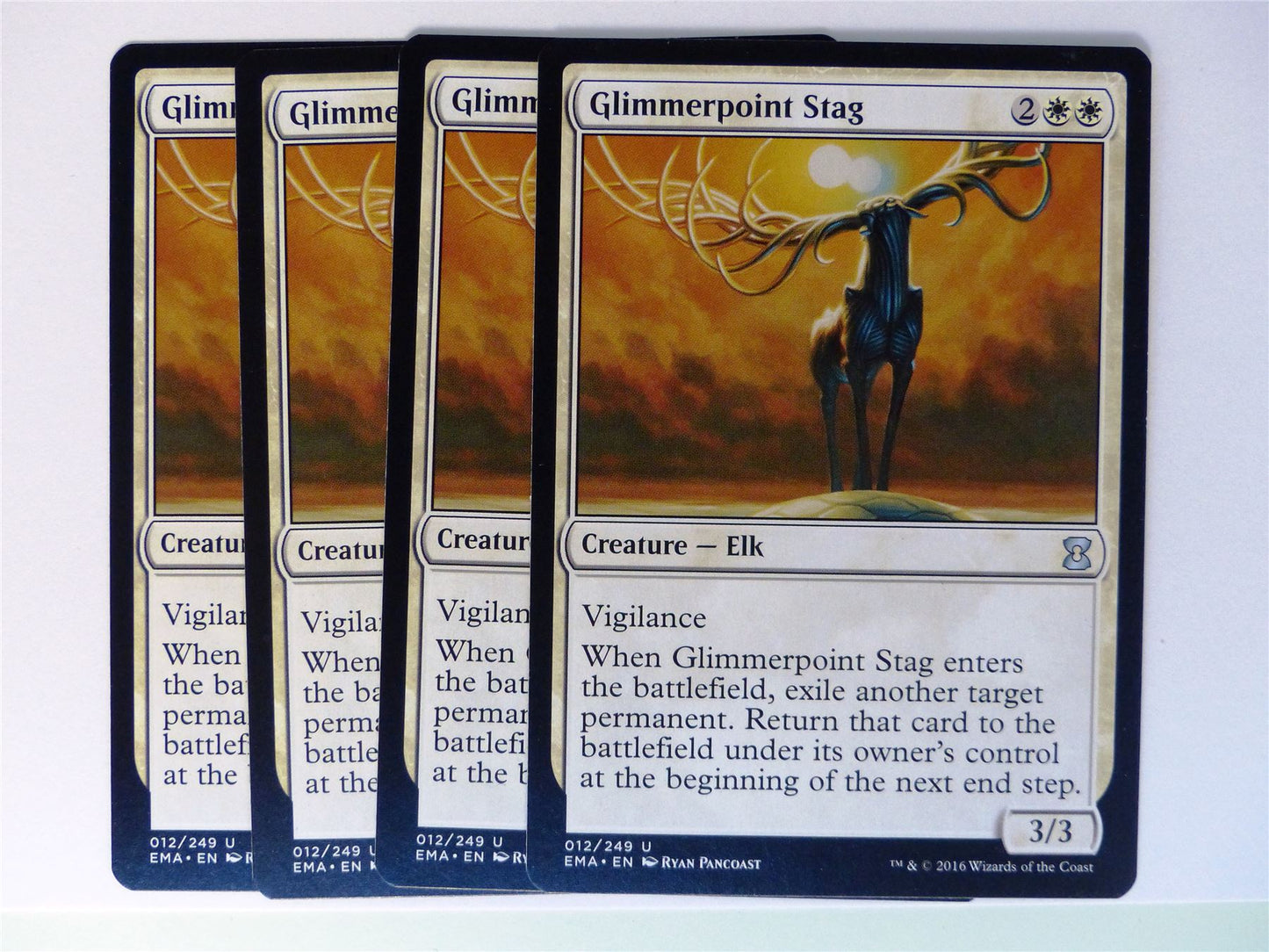 4 x Glimmerpoint Stag - Mtg Card # G87