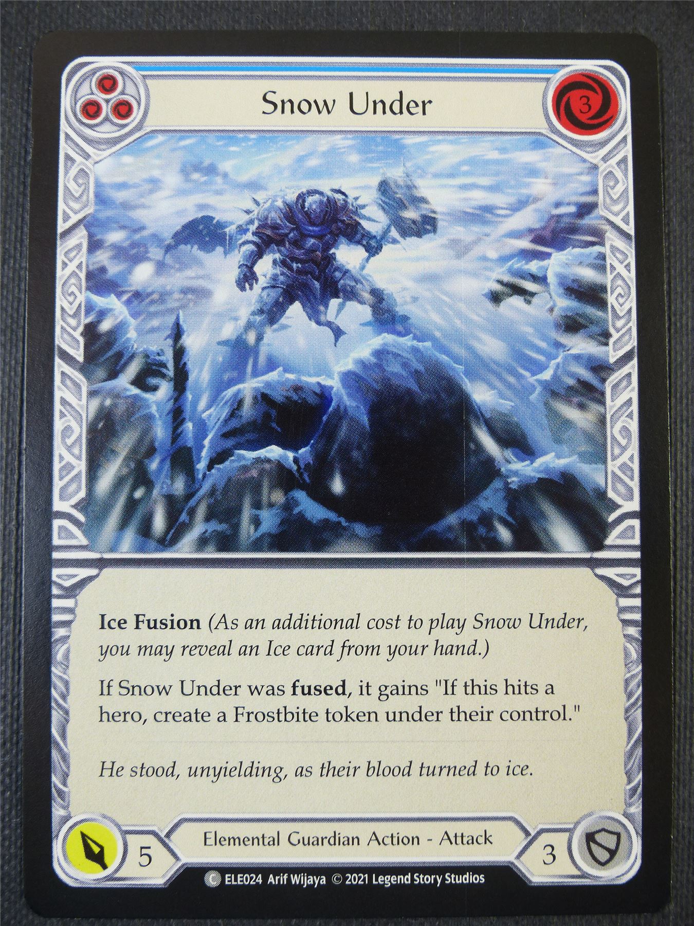 Snow Under - Blue - Tales of Aria 1st ed - Flesh and Blood Card #654