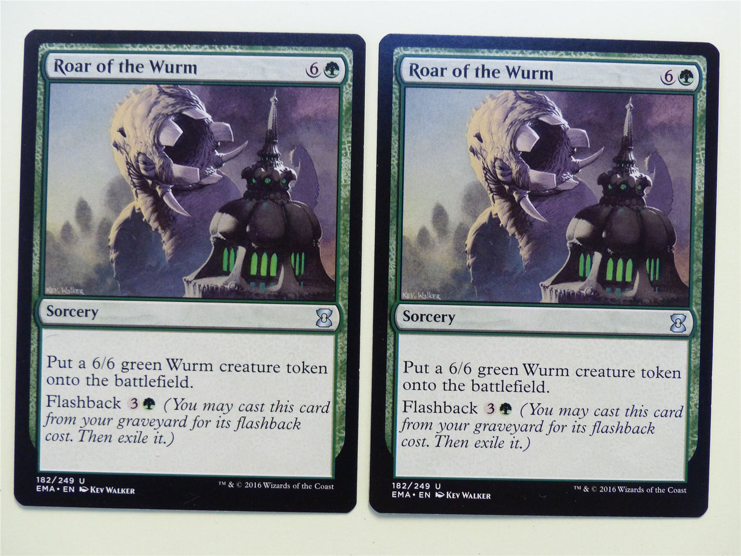 2x Roar of the Wurm - Mtg Card # G49