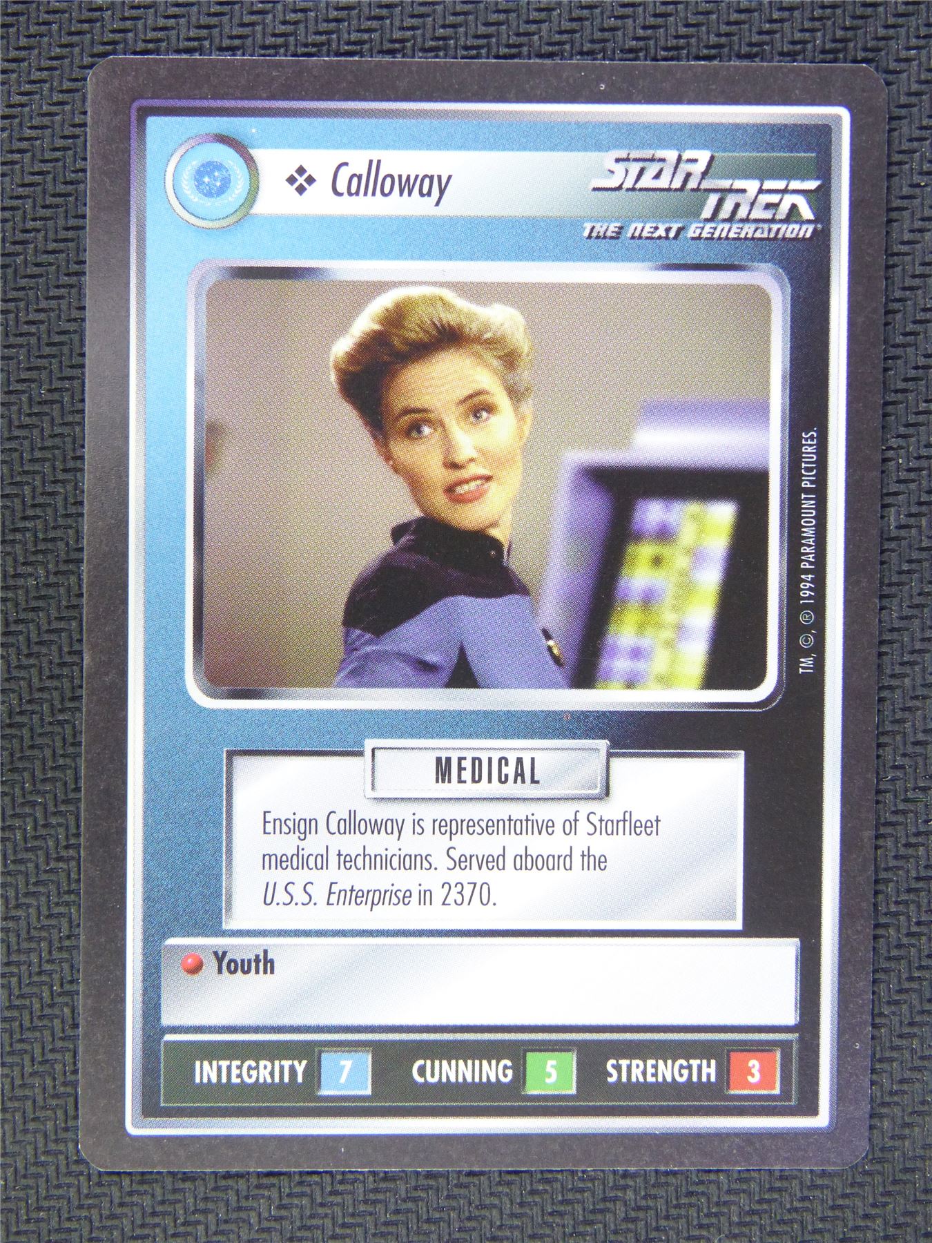 Calloway Black Border - Star Trek CCG Next Gen #4ZX