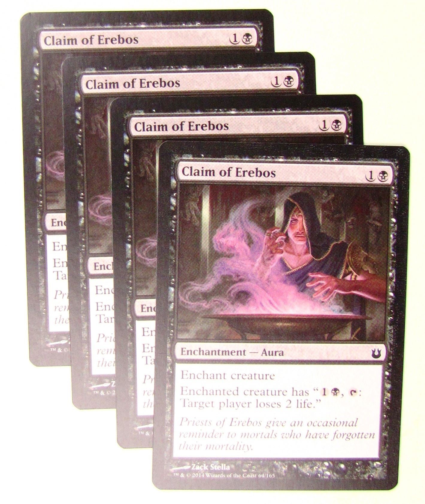 MTG Magic the Gathering Born of the Gods: Claim of Erebos x4