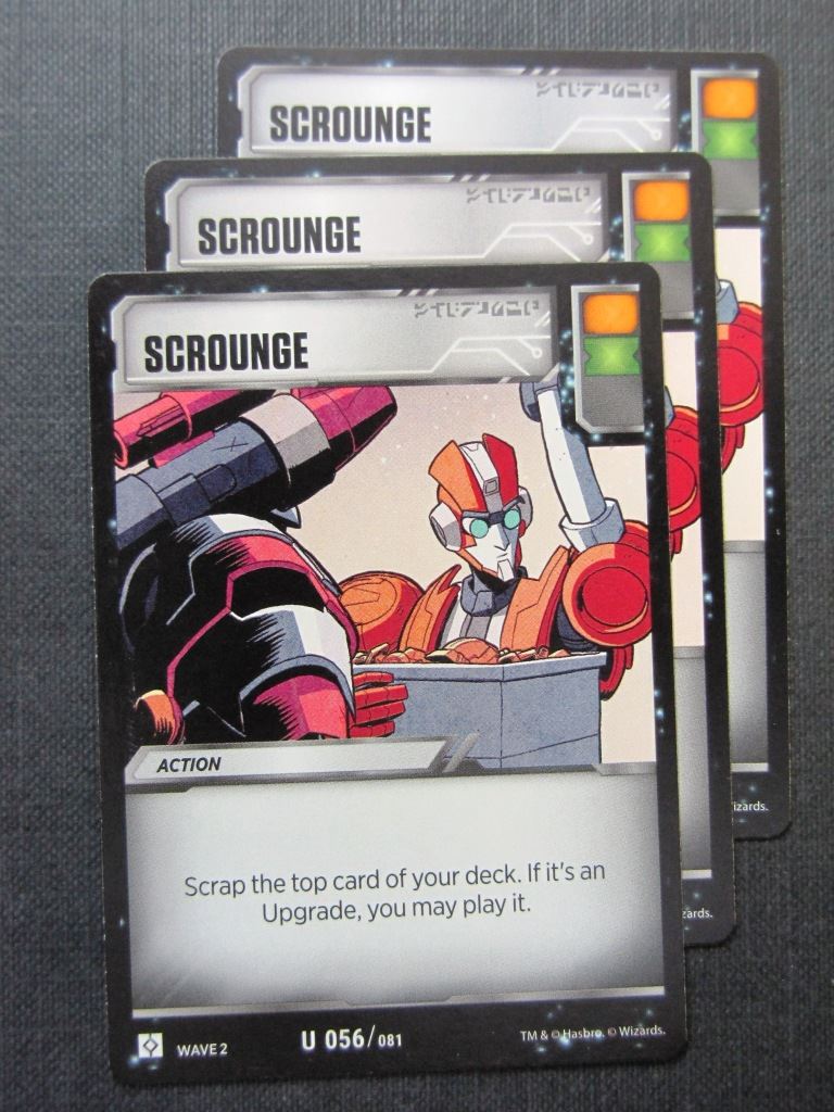 Scrounge U 056/081 x3 - Transformers Cards # 7F39