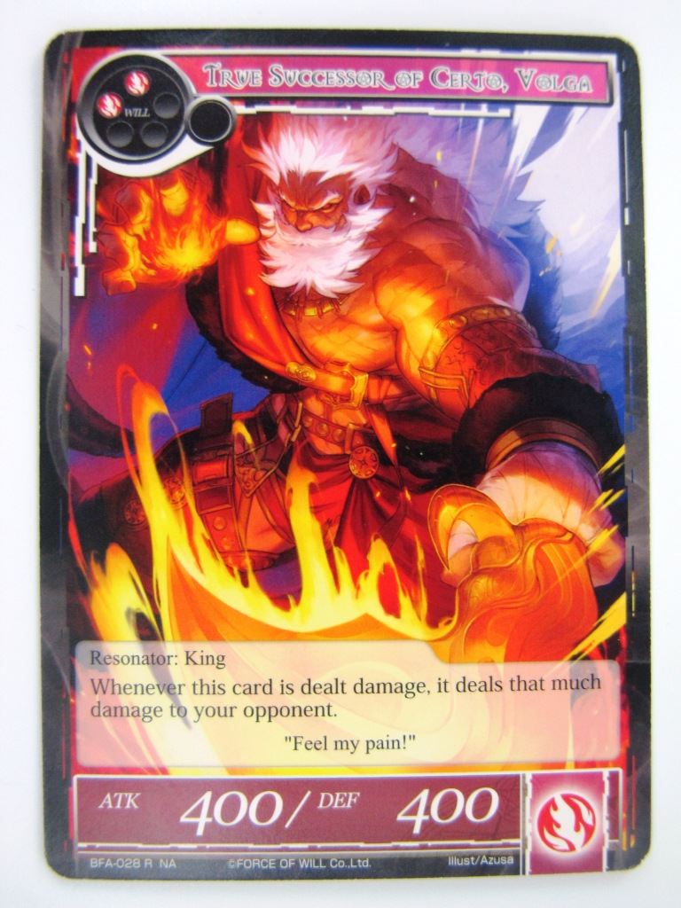 Force Of Will Cards: THE SUCCESSOR OF CERTO, VOLGA # 14J72