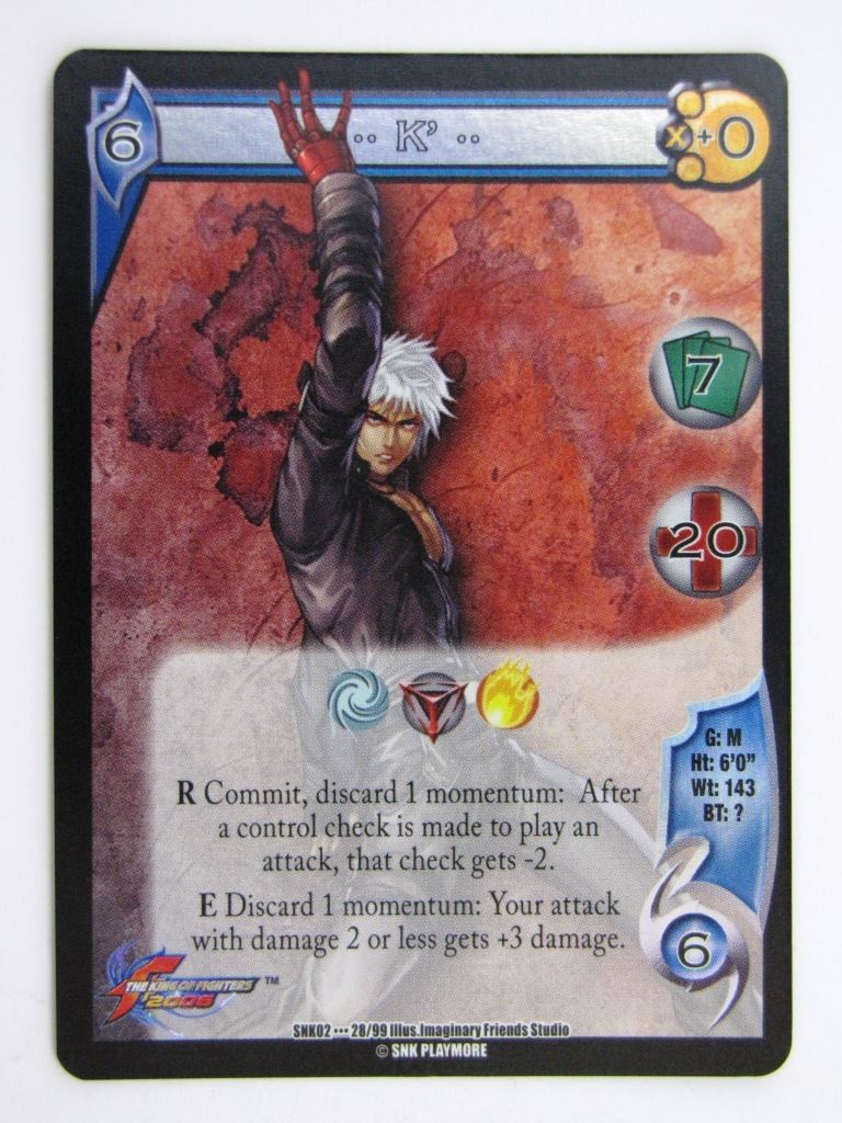 UFS Cards: K' 28/99 RARE FOIL # 28H4