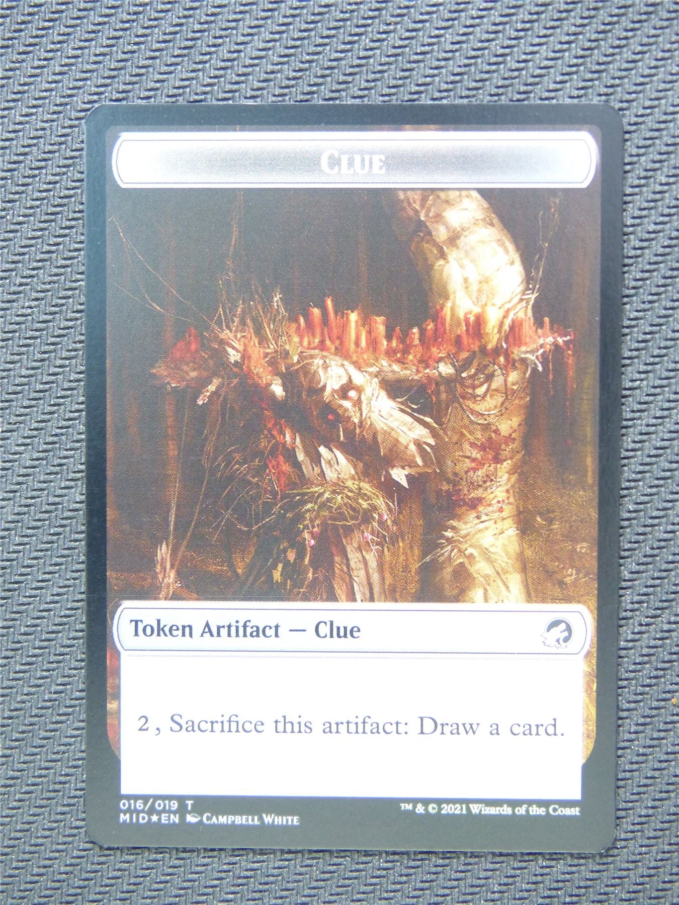 Bird and Clue Foil Token - Innistrad - Mtg Card #3HH