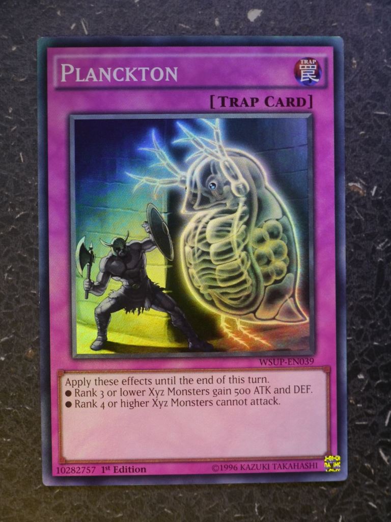 Yugioh Card: PLANCKTON WSUP SUPER RARE # 9D11
