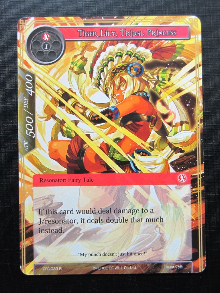 Force of Will Cards: TIGER LILY, TRIBAL PRINCESS # 22H71