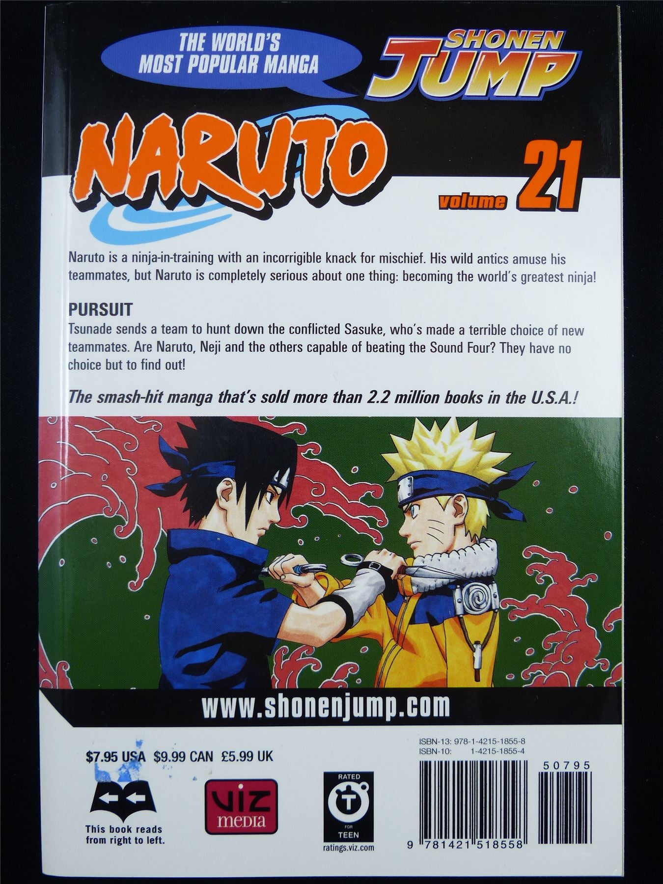 NARUTO Volume 21 - Shonen Jump Viz Manga #3H7